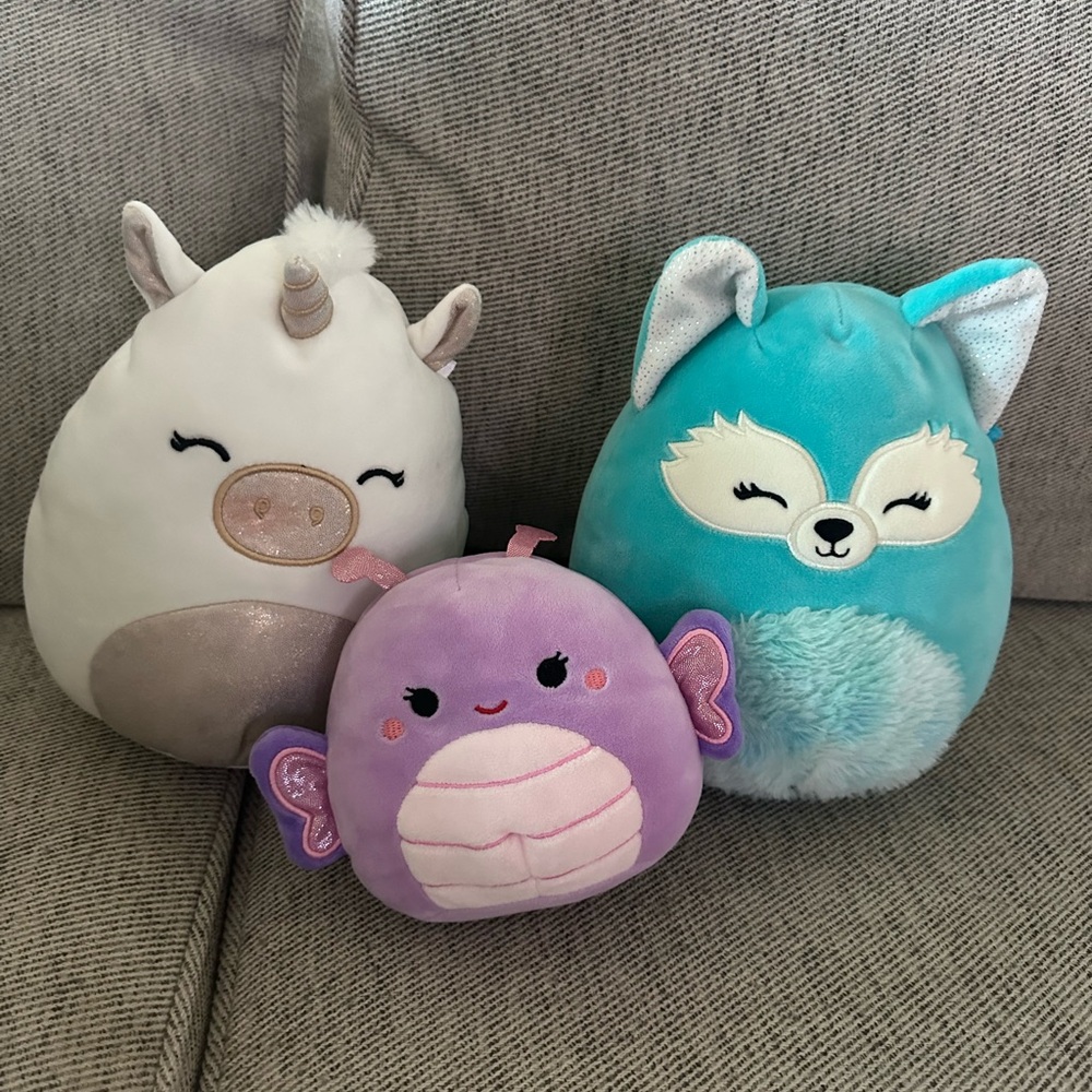 Squishmallows Small Pets Plush Toys White Purple